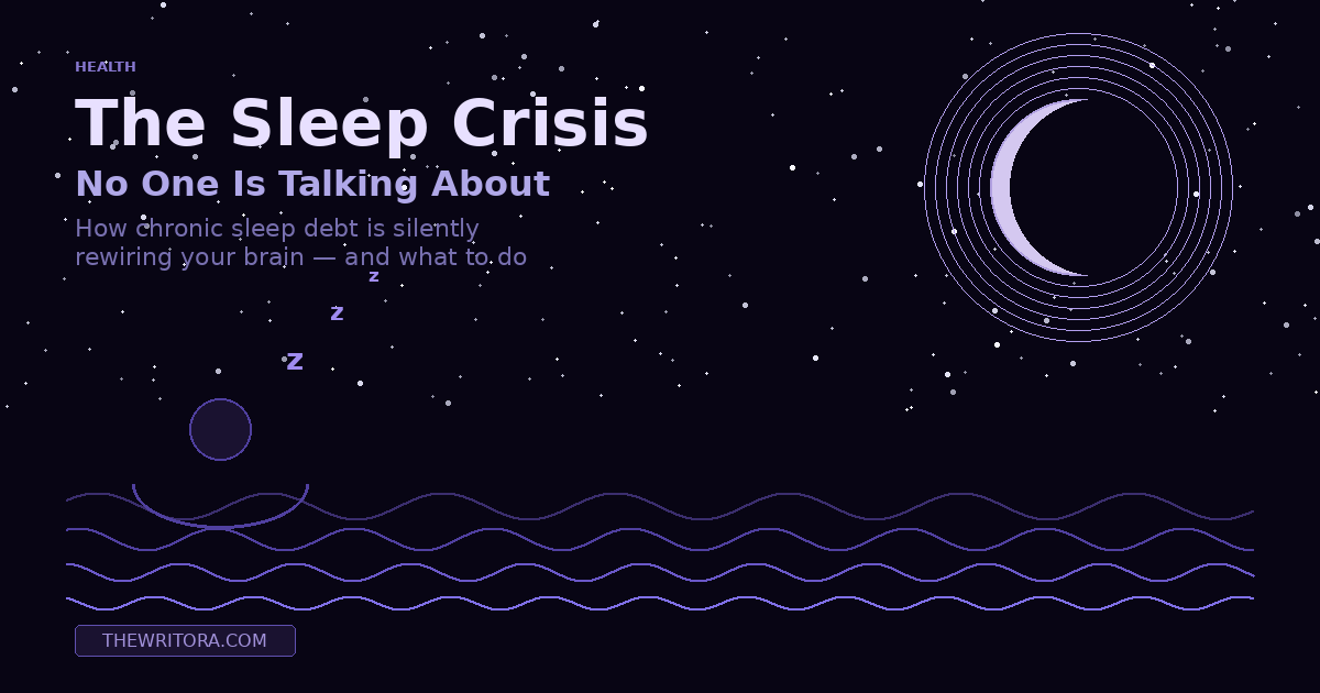 The Sleep Crisis No One Is Talking About: How Chronic Sleep Debt Is Rewiring Your Brain