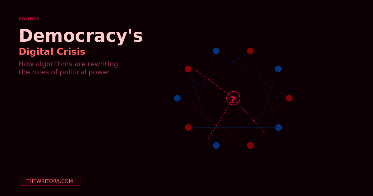 Democracy's Digital Crisis: How Social Media Algorithms Are Rewriting the Rules of Political Power
