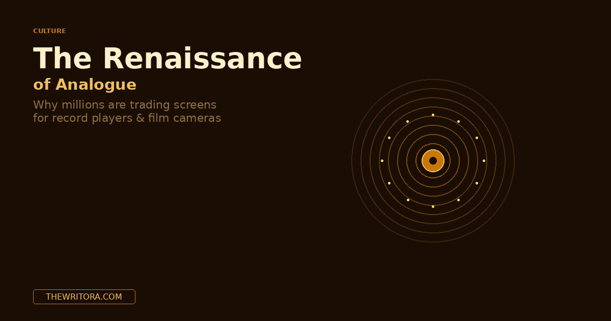 The Renaissance of Analogue: Why Millions Are Trading Screens for Record Players and Film Cameras