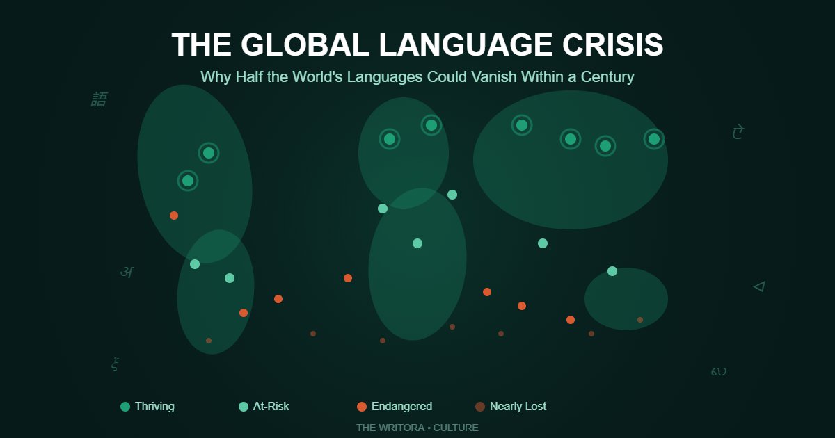 The Global Language Crisis: Why Half the World's Languages Could Vanish Within a Century