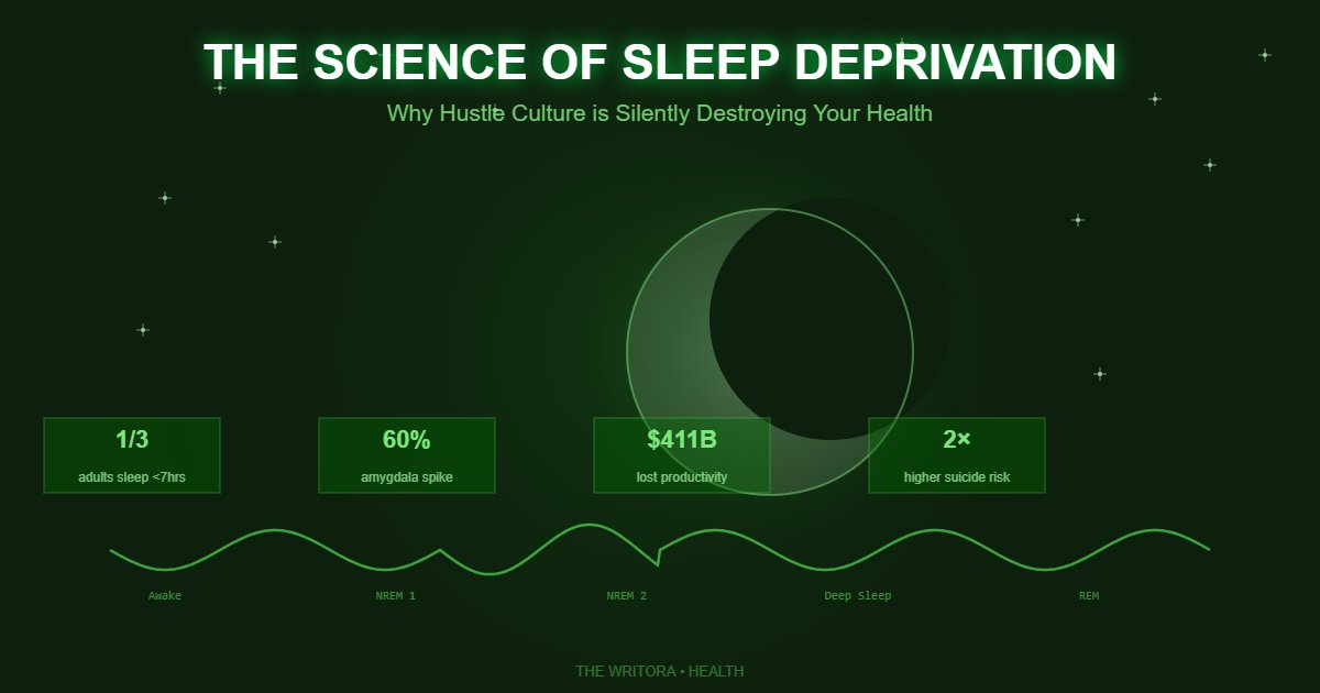 The Science of Sleep Deprivation: Why Hustle Culture is Silently Destroying Your Health