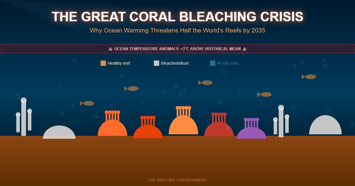 The Great Coral Bleaching Crisis: Why Ocean Warming Threatens Half the World's Reefs by 2035