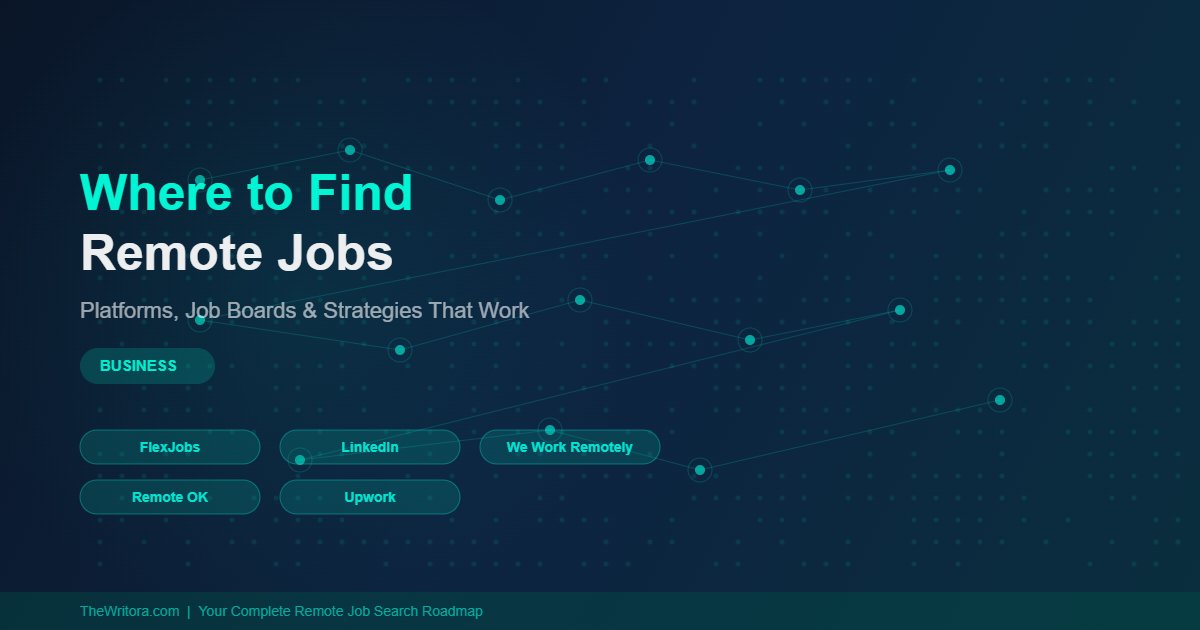 Where to Find Remote Jobs: The Best Platforms, Job Boards, and Strategies That Actually Work
