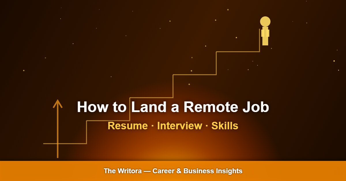 How to Land a Remote Job: Resume, Interview, and Skills That Get You Hired From Anywhere