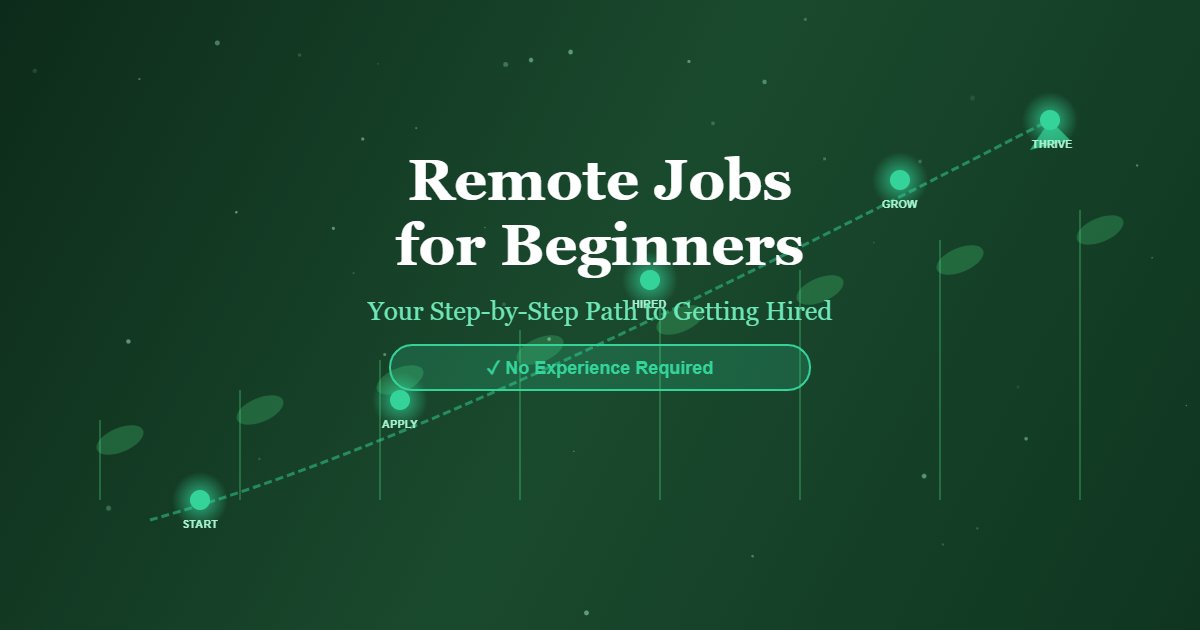 Remote Jobs for Beginners: How to Get Your First Remote Position With No Experience