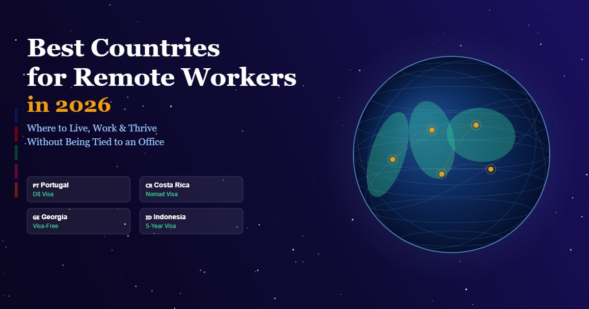 The Best Countries in the World for Remote Workers in 2026: Where to Live, Work, and Thrive Without Being Tied to an Office
